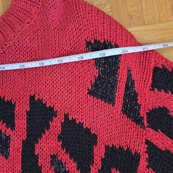 Red Geometric Sweater - Picture 7 of 15